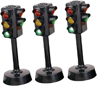 STAHAD 3 Pçs Semáforo Brinquedos Educativos Para Crianças Brinquedos Squiz Brinquedos De Carro Para Meninos Semáforo De Vila Semáforos Semáforo Lâmpada De Rua Modelo Infantil Sinais De