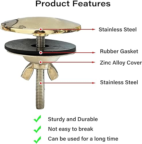 Miniatura 3 de Cubierta de orificio para fregadero de cocina de acero inoxidable, cubierta de orificio de grifo de 2 pulgadas, cubierta de orificio de fregadero de