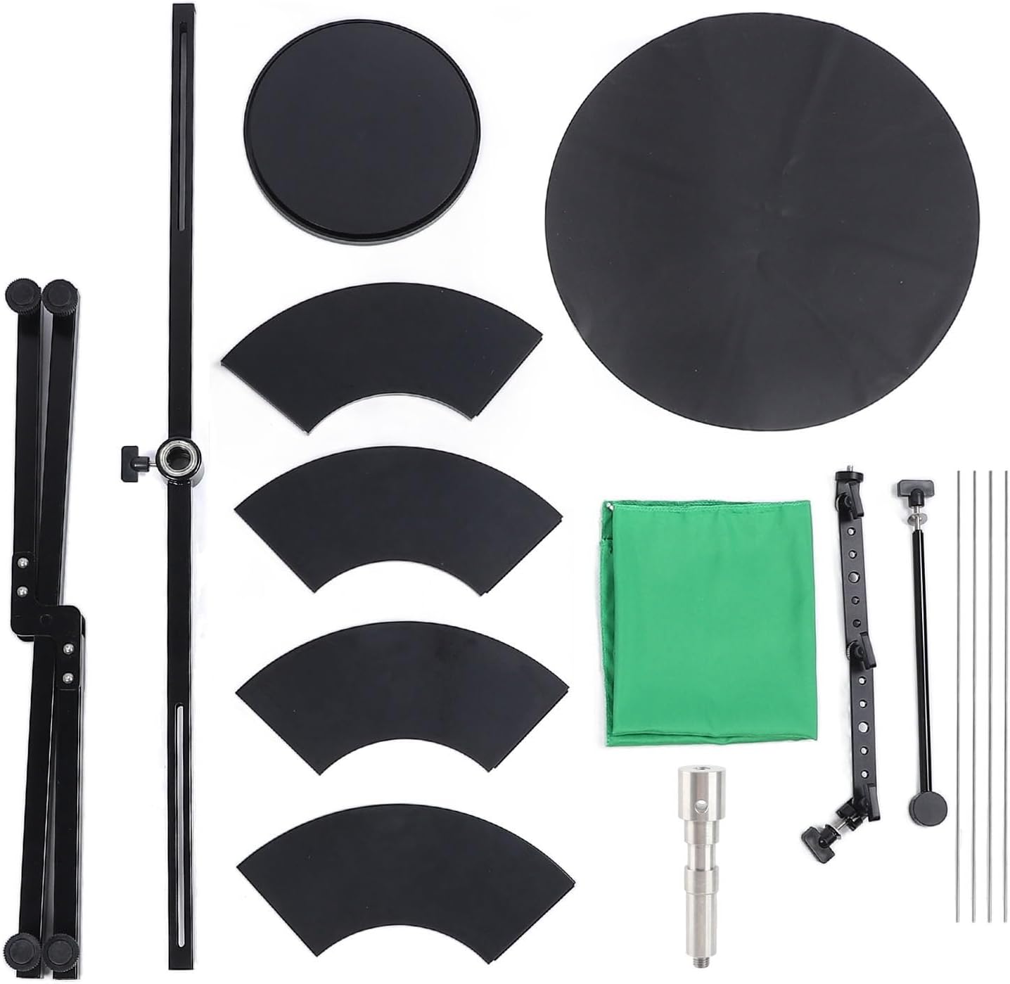Keenso 360 Degree Rotating Camera Slider with Aluminum Alloy Base and 40cm Diameter for Food Photography and Product Display