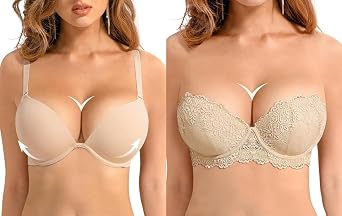 Womens Push Up Padded Bra Underwire Add One Cup 36C