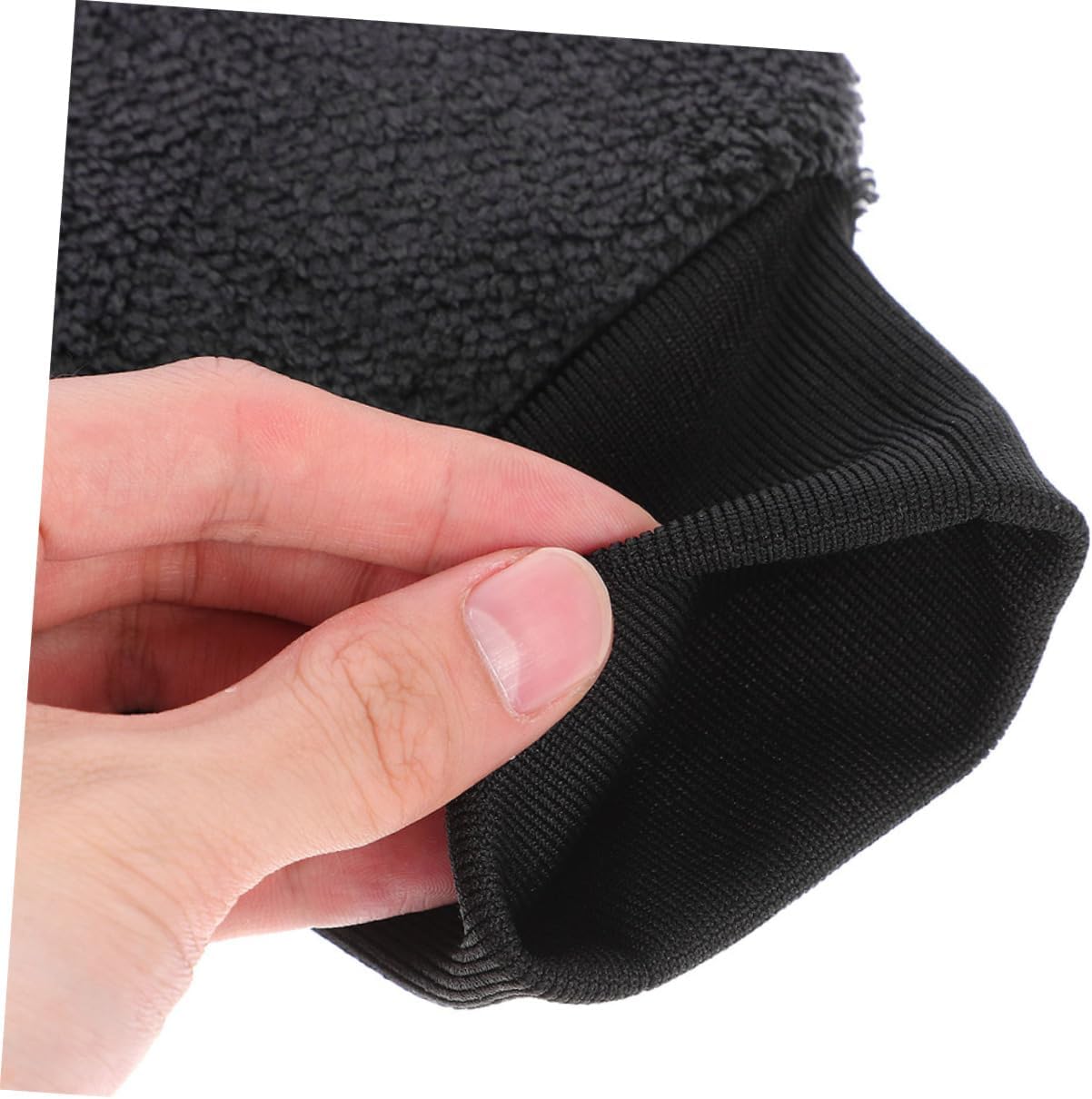 Dusting Gloves for Car Washing Dual-Sided Scratch-Resistant Gloves Washable Coral Fleece for Enhanced Water Absorption for Vehicle Care and Use Black