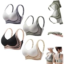 Full Coverage Seamless Bra, Wireless No Underwire Comfort Support, Anti-Sagging and Minimizing Effect