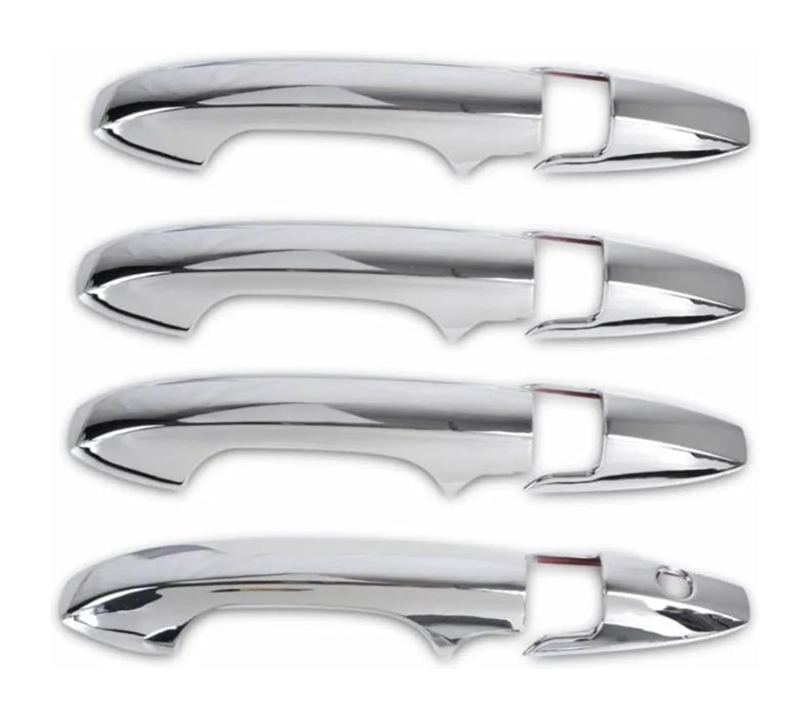 Hckclmbmzw D For Crv Cr-V 2007-2010 2011 Trim Sticker Styling Accessories Carbon Fiber Chrome Car Oor Handle Cover Ecor Oor Handle Cover(D)