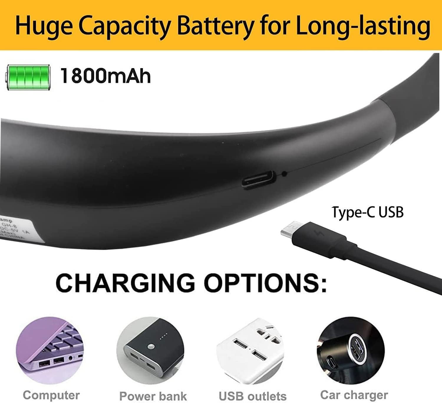 Reading Light, LED Neck Lamp Table Light Mode, Book Light in Bed, 3 Colors, 9 Brightness Levels，Bendable Arms,Rechargeable 1800mAh Long Lasting Perfect for Bookworms, Craft Knitting Camping Repairing