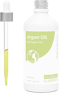 Fatima's Garden Aceite de Argán y Té Verde - Hidratante Anti-edad, 100ml