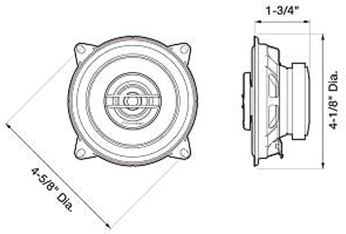 Miniatura 7 de Pioneer TS-G1020S 420 vatios de potencia máxima 4 "2 vías Serie G coaxial de rango completo altavoces estéreo de audio para coche con auriculares