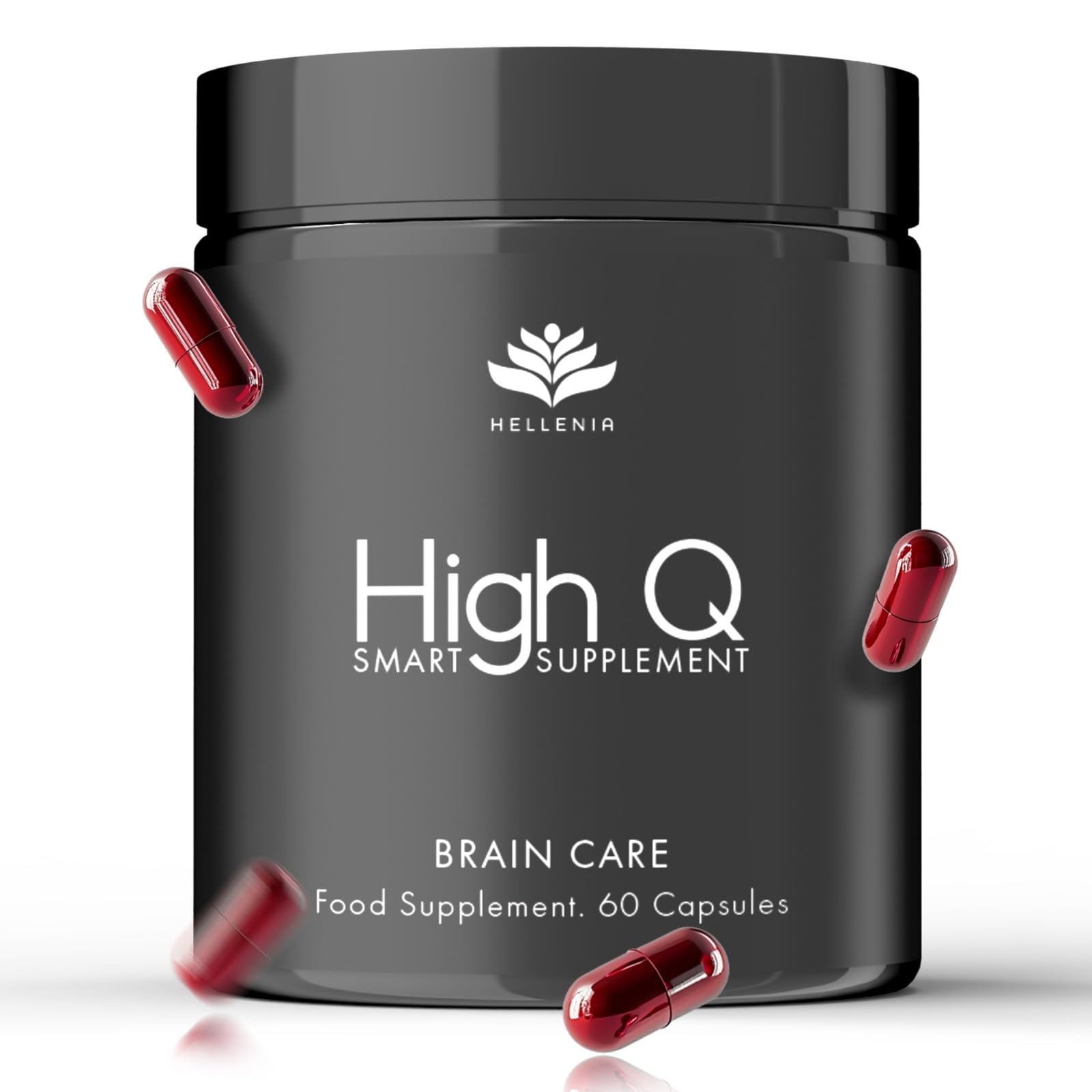 Nootropic Brain Capsules - High Q Focus Supplement | Nootropic Brain Supplement for Cognitive & Memory Function | 60 Capsules | Productivity Supplement - Science Backed Formula Made in The UK