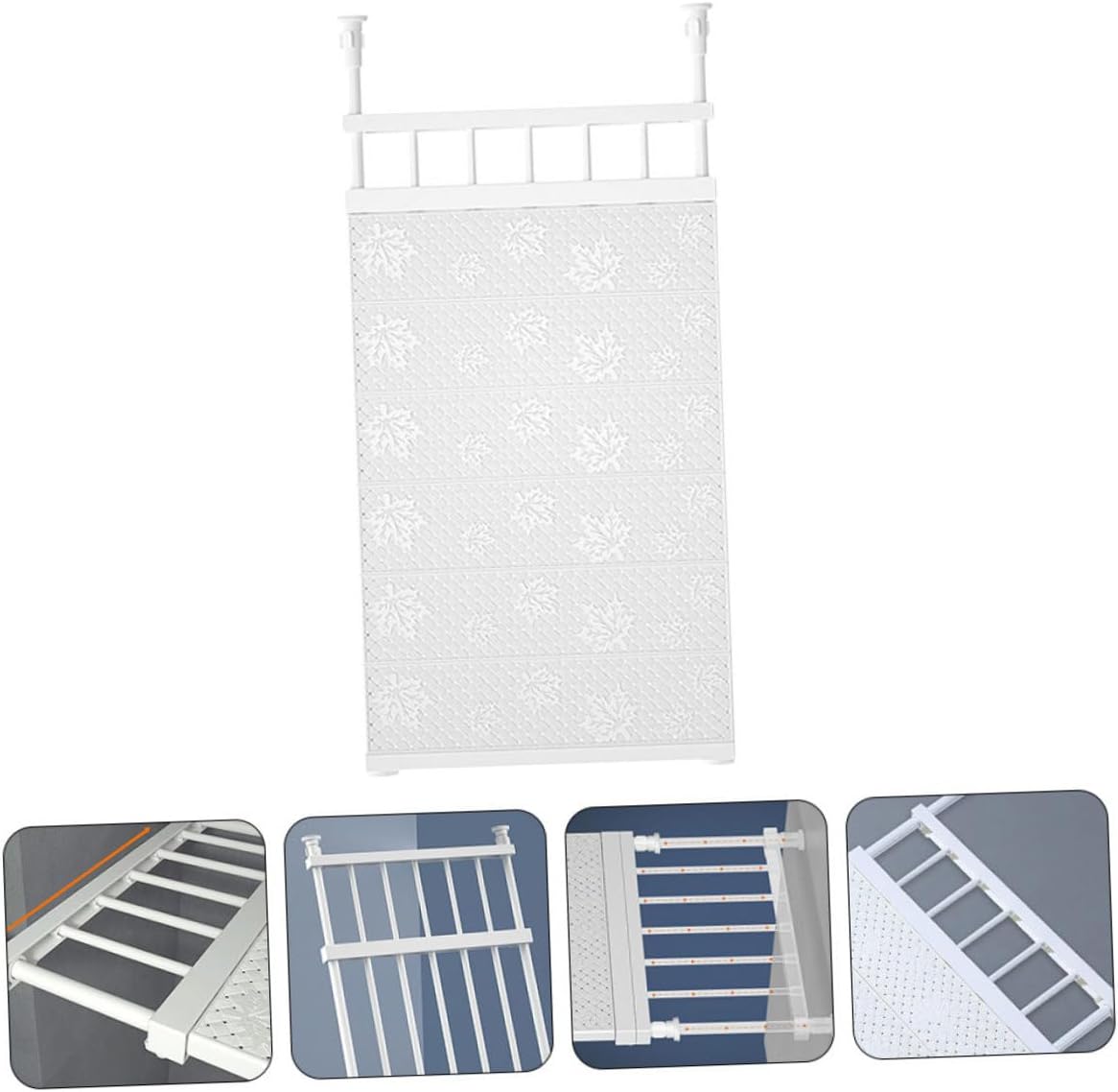 Cabilock Nail Rack Retractable Shelf Wardrobe Shelf Wall Bracket Storage Bathroom Rack