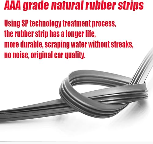 Miniatura 3 de PEJIEDAS Repuesto de limpiaparabrisas de 26 + 23 pulgadas para Toyota Sequoia 2008-2018 Toyota Tundra 2007-2018, calidad original de fábrica