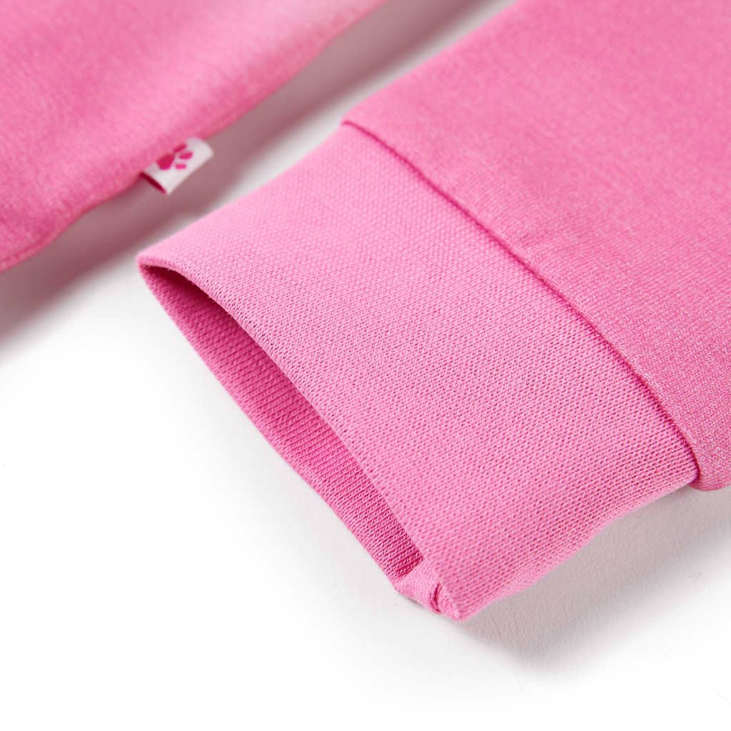 Sudadera para niños de color rosa claro de algodón con cuello redondo de manga larga, talla para niñas, niños, uso diario, ocio, escuela, cálido, cómodo, suave