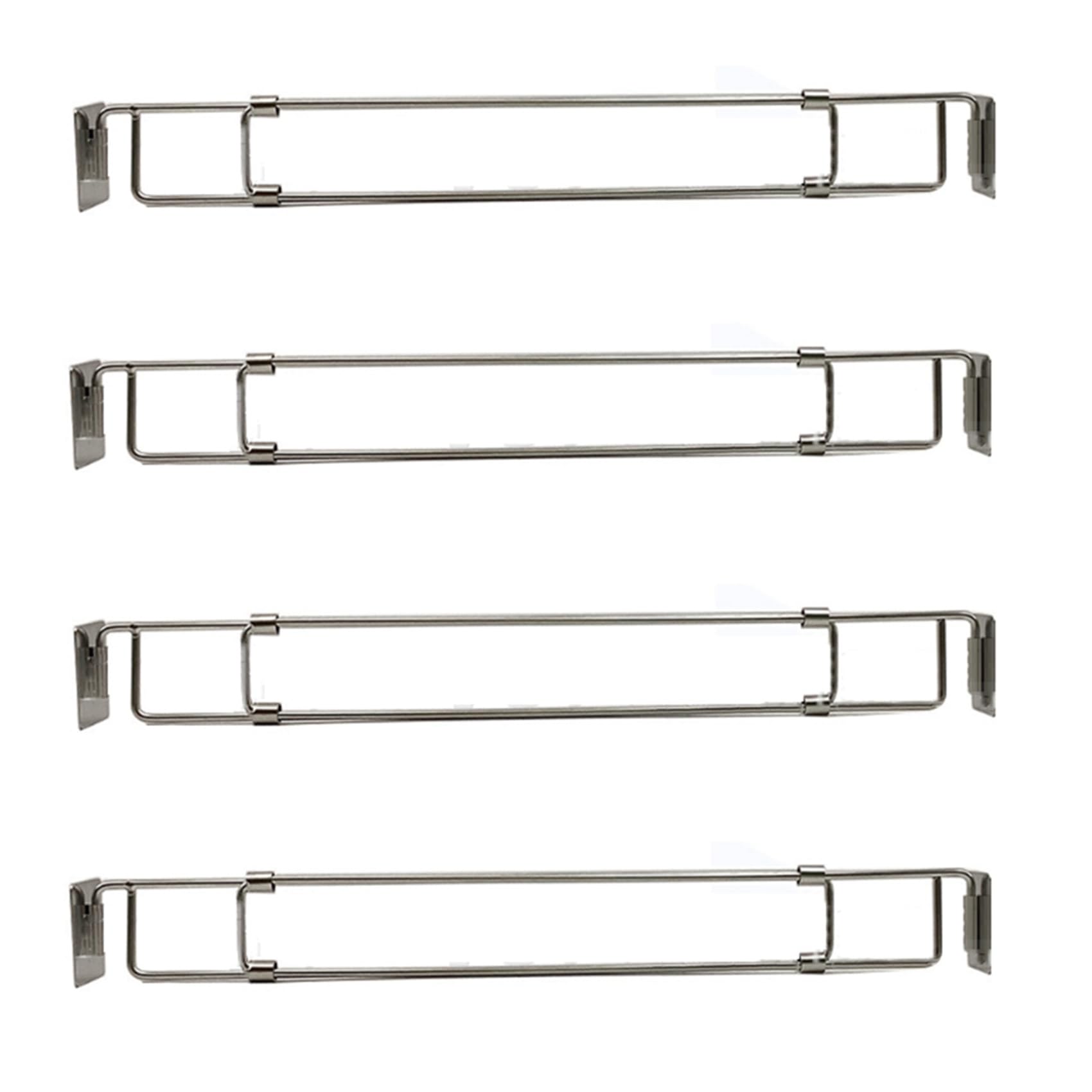 Vjsujehgy RV Secure Adjustable Bars, Stainless Steel Rods, Food&Drink Stabilizers for RV Refrigerator (4 Pack)