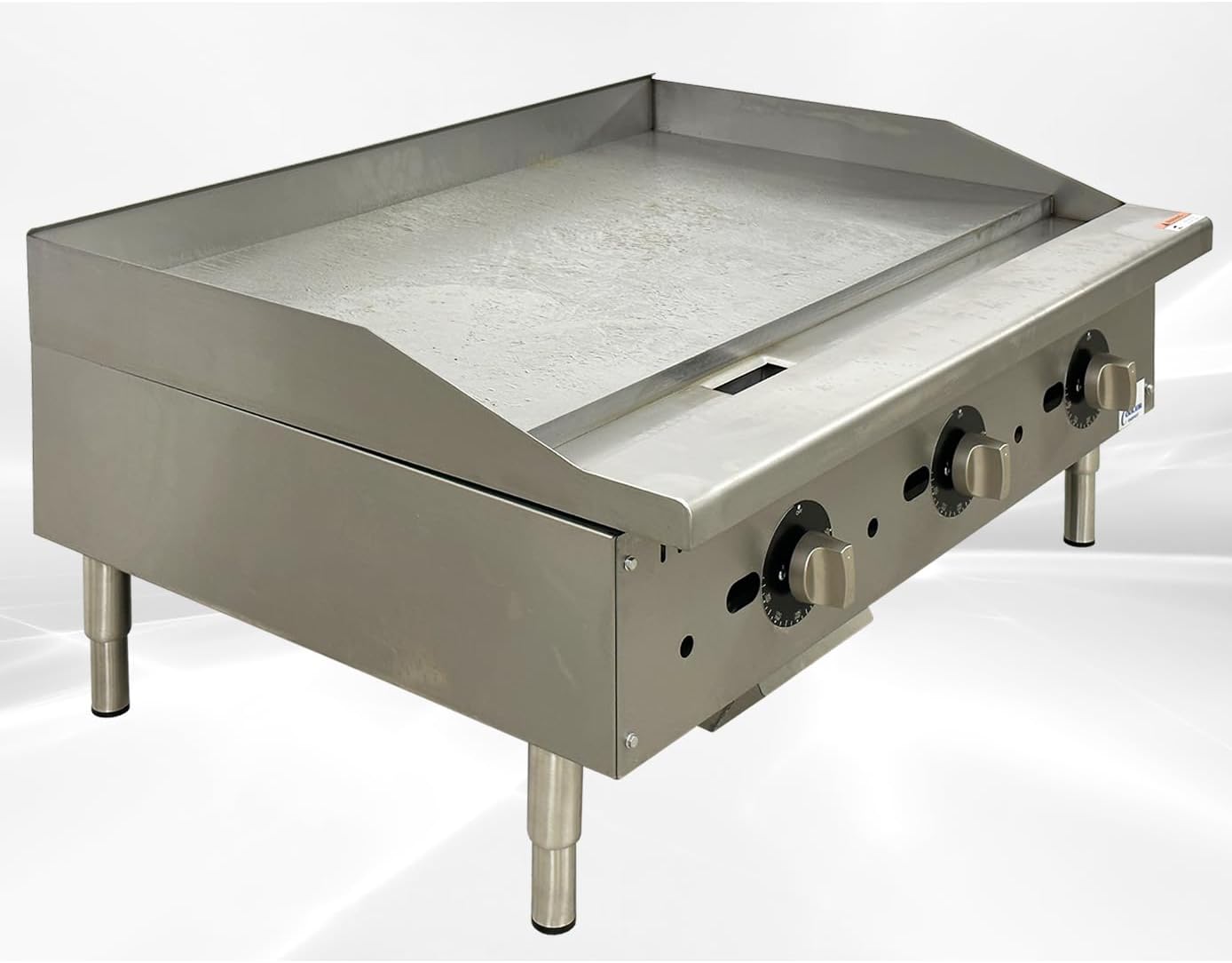 Commercial Griddle Thermostatic 36" Countertop Natural Gas - 90000 BTU ETL CD-TG36