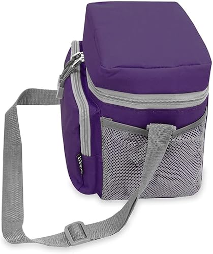Vista 3 de Everest Cooler Bolsa para el almuerzo, Berenjena, púrpura), CB6-EGP/GRY