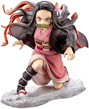 Demon Slayer Kimetsu No Yaiba Nezuko Kamado Fighting Version Aksiyon Figürü 17 cm