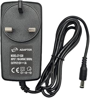 Multibao 12V 2A Power Supply Adapter, AC to DC Power Supply Adapter, AC/DC Converter Adapter Driver Transformer UK Plug 5.5mm*2.1mm for LED light CCTV Camera (1)