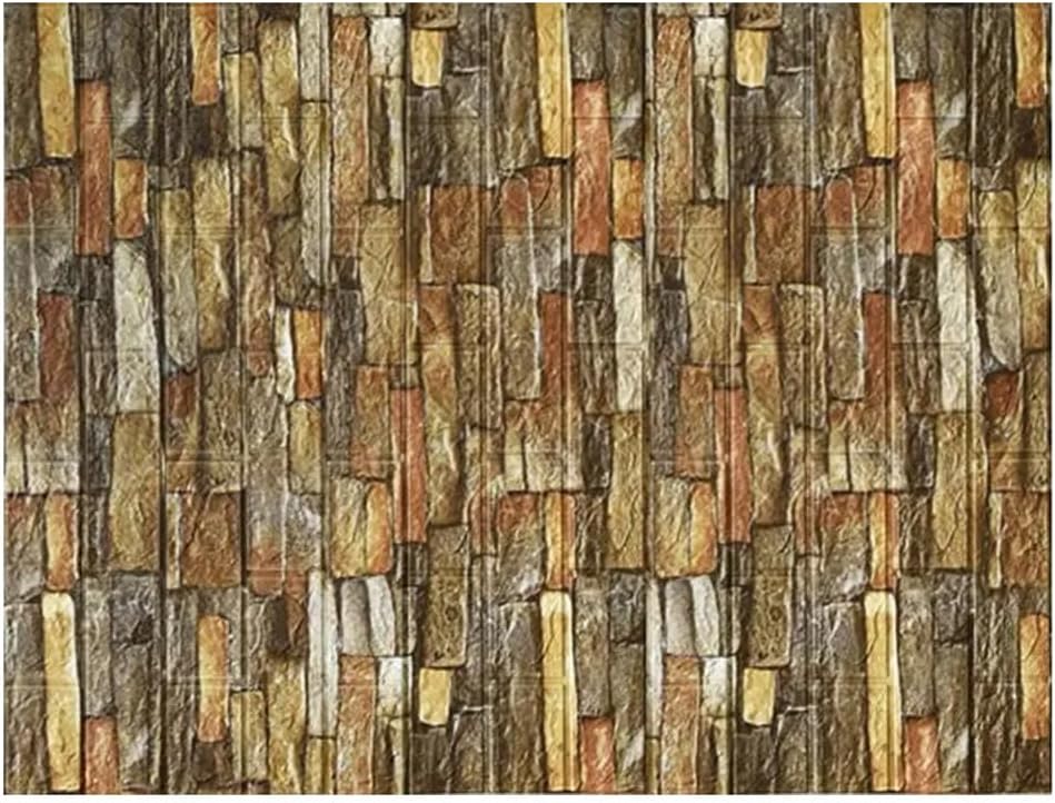 ECYC Ltd Faux Brick Wallpaper Peel and Stick Foam Walls Panel Sticker 3D Stone Wall Covering for Kitchen Backsplash, Fireplace, Accent Wall Decor, 27.56 Inch x 32.8 Feet