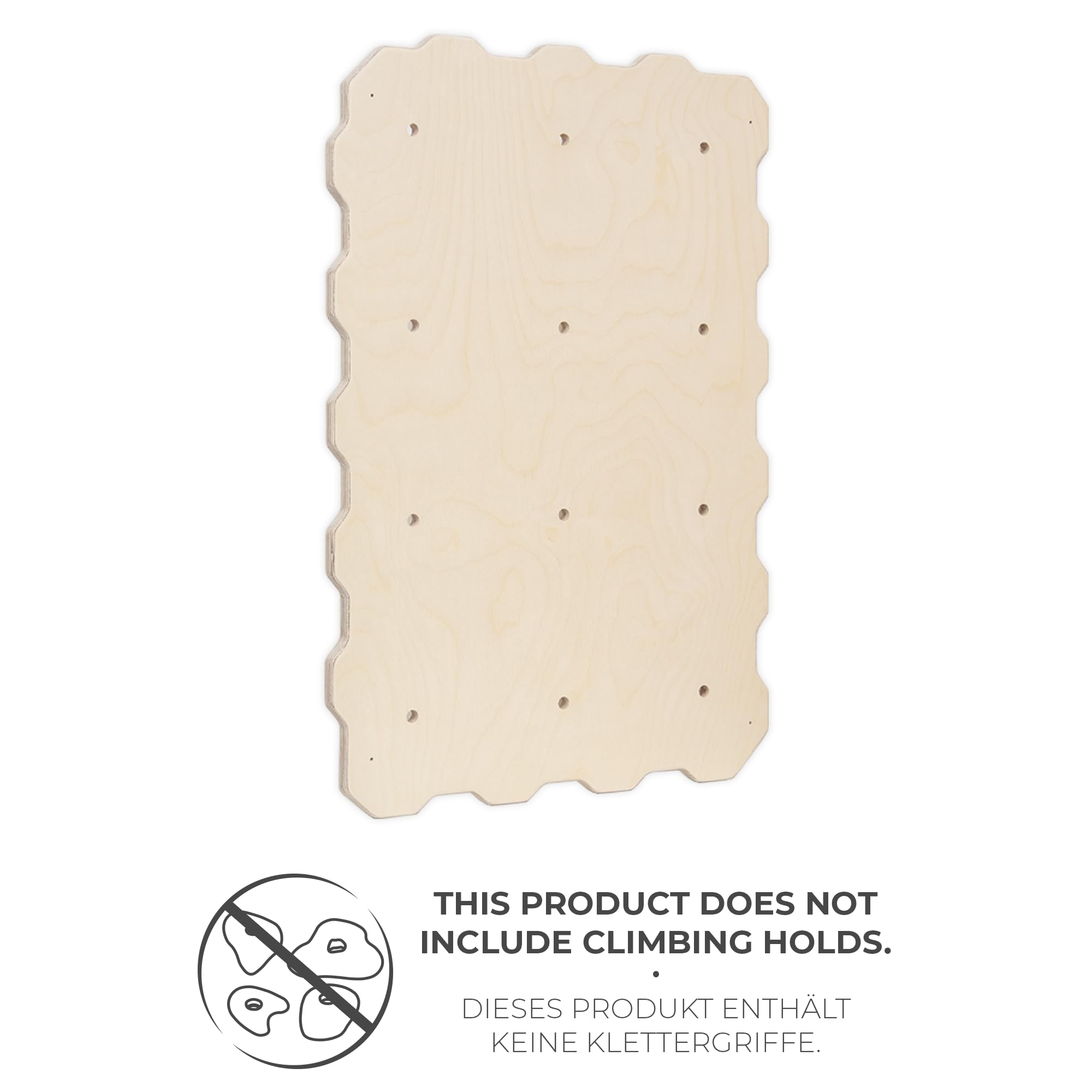 MAMOI® Muro de Escalada para niños | Muro de Escalada para habitación de Madera Natural o Madera de Yarn | Pared de Escalada sostenible | Muro de Escalada para niños con Asas | 100% Eco