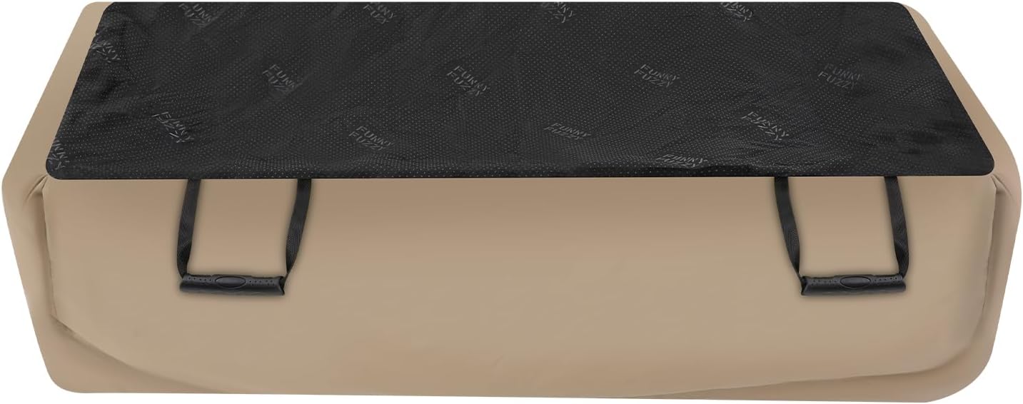 Large Dog Car Seat, Foldable XL Car Bed for Big Dog, Scratch-Proof & Wear-Resistant, Esay to Clean, Brown