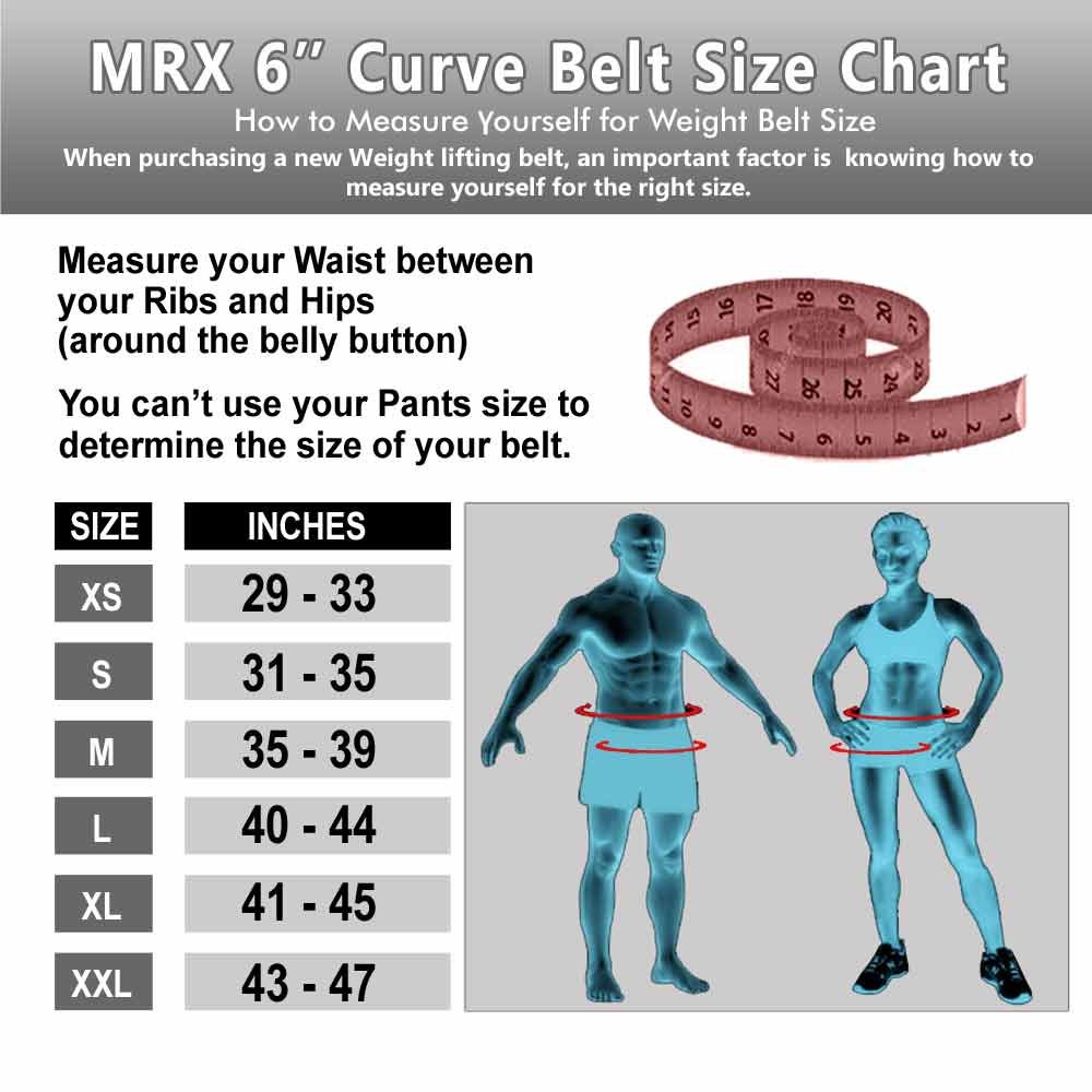 MRX Weight Lifting Belt Curve Gym Training Back Support Belts 6