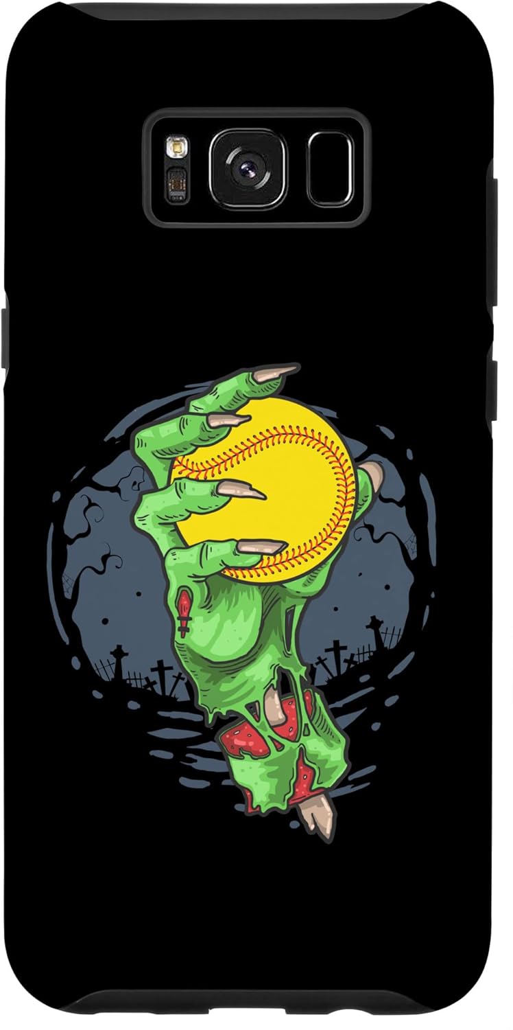 Galaxy S8+ Softball Zombie Hand Softball Player Halloween