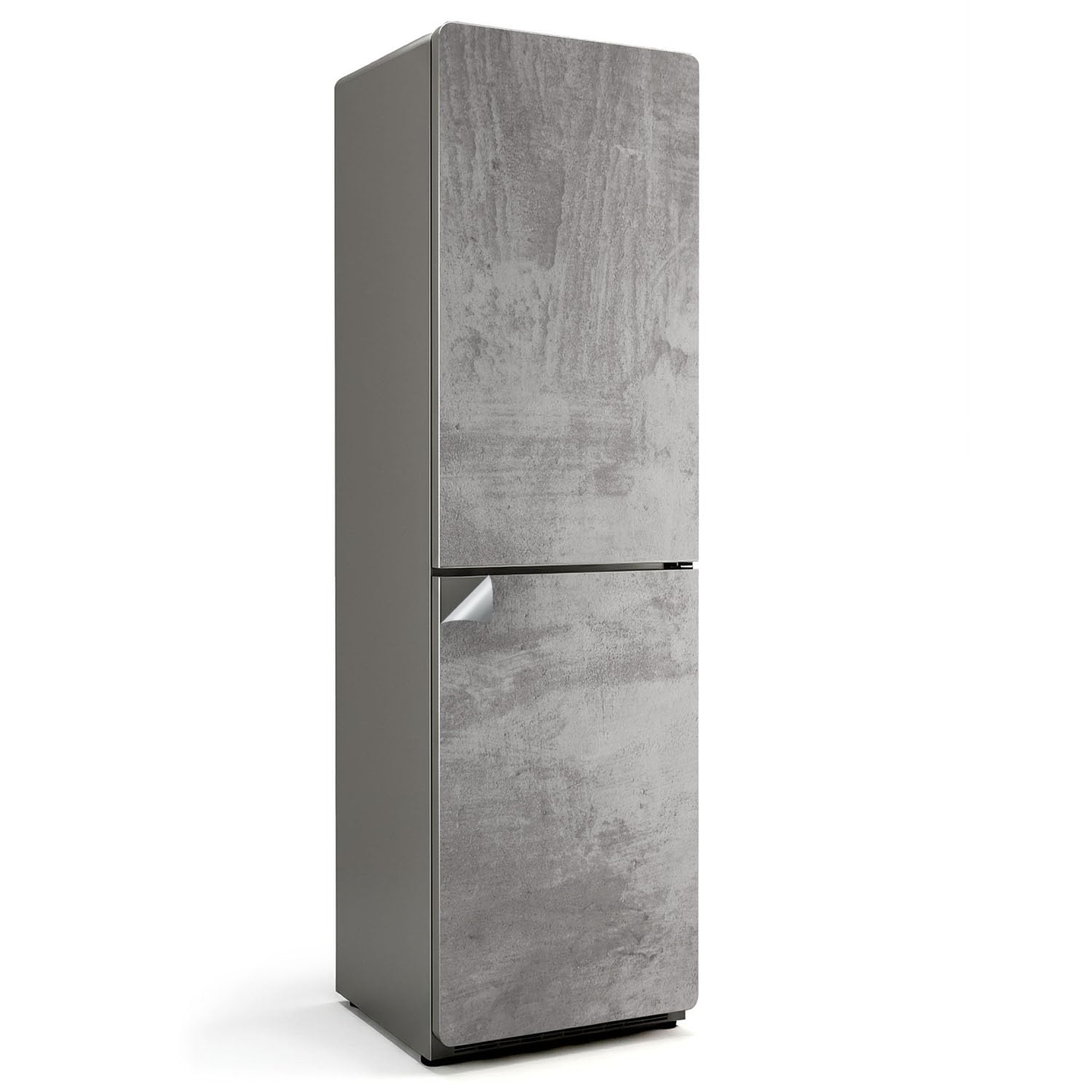 Pegatinas de Nevera 60x205 cm vinilo adhesivo textura cruda para cocina