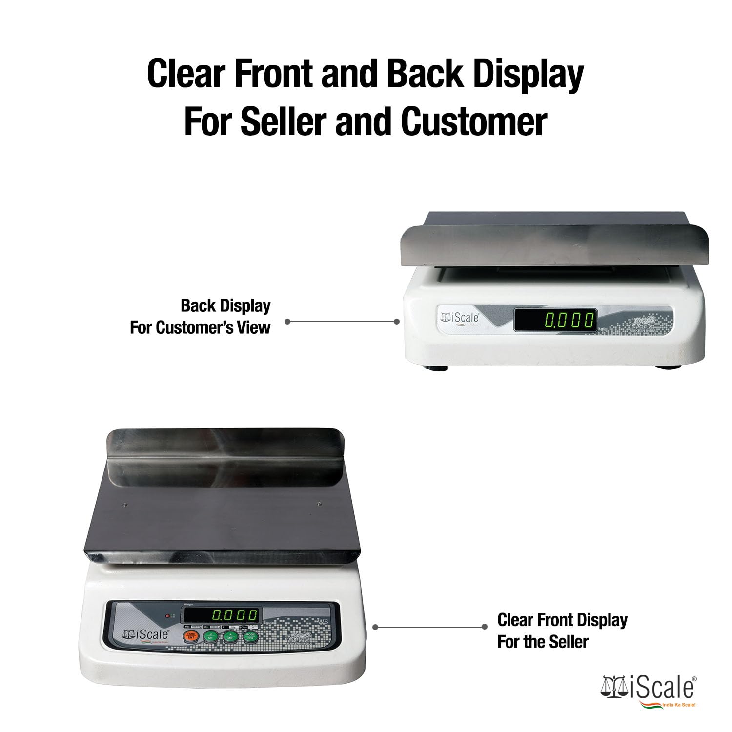 iScale i-06L Commercial Scale - 30kg x 1g -5