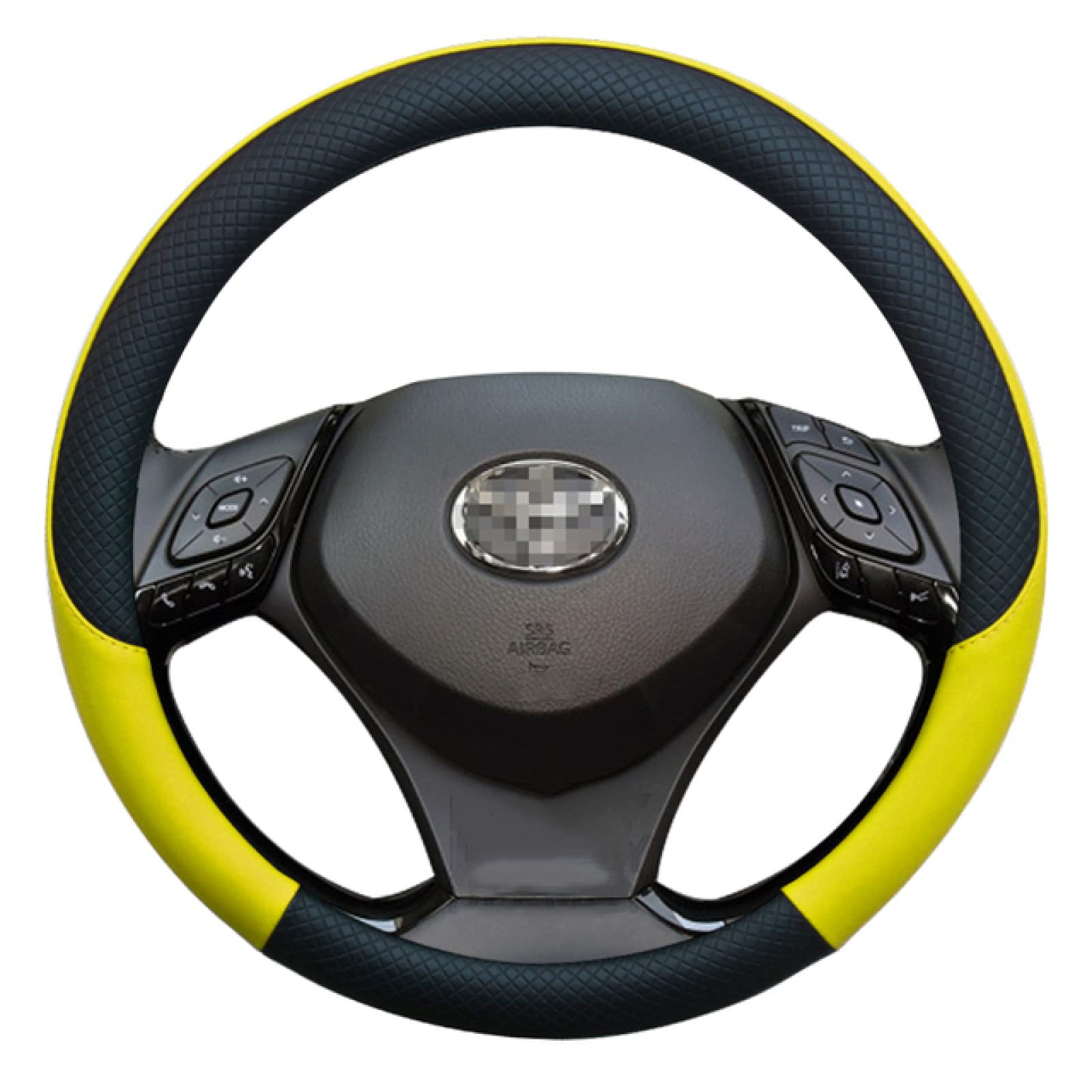 pour Toyota CHR C HR, Couverture de Volant de Voiture de Sport en Cuir Accessoires Automobiles Couverture de Volant de Voiture