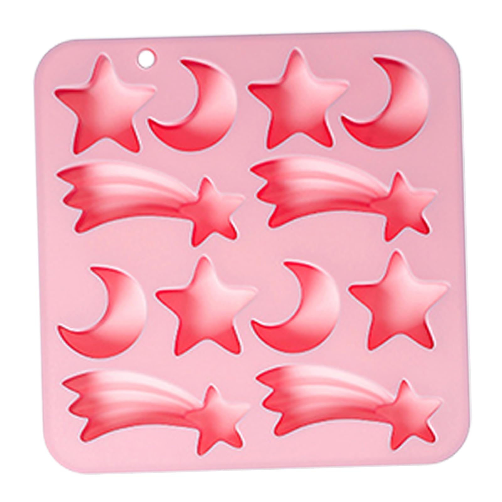 LWHZOFR 12 Cavity Star Pattern Silicone Cake, Easy Release Silicone Resin Mold for Wax Soap Cake Detail Projects Star Shape Wax Mold Tray Resin Casting Soap Decor Batch Pour Tray
