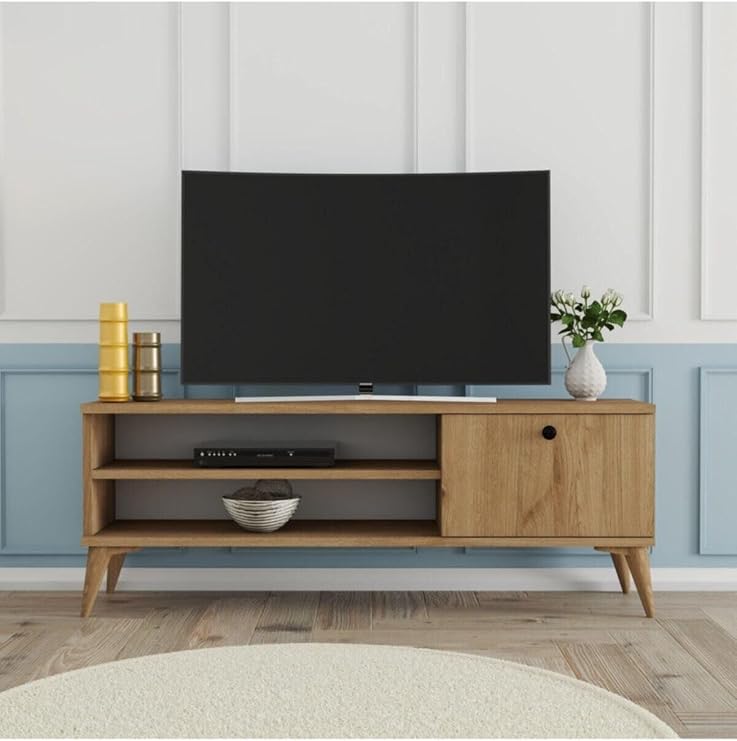 Mezza 1562 Retro TV Unit 120 Cm Basket Color