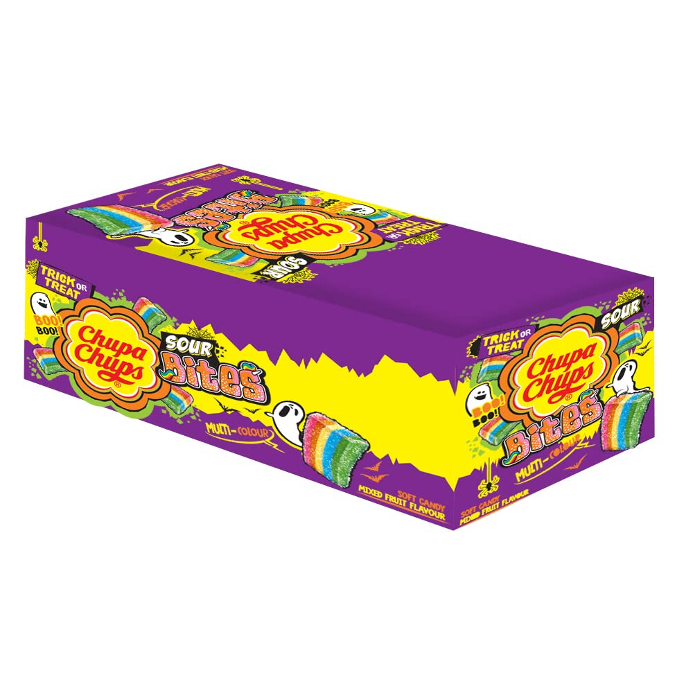 Buy Chupa Chups, Sour Bites, Mixed Fruit Flavour, Soft & Chewy Toffee