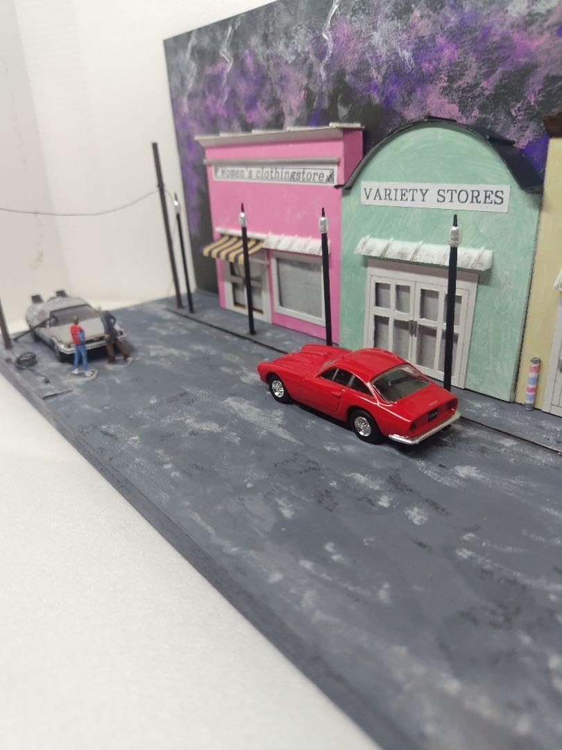 ジオラマ模型 バックトゥザフューチャー！ デロリアン 1/24 ジオラマ 1