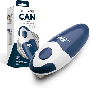 Kitchen Mama Auto 2.0 Cordless Electric Can Opener, Navy Blue