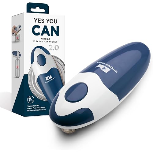 Kitchen Mama Auto 2.0 Electric Can Opener, Cordless, Navy Blue