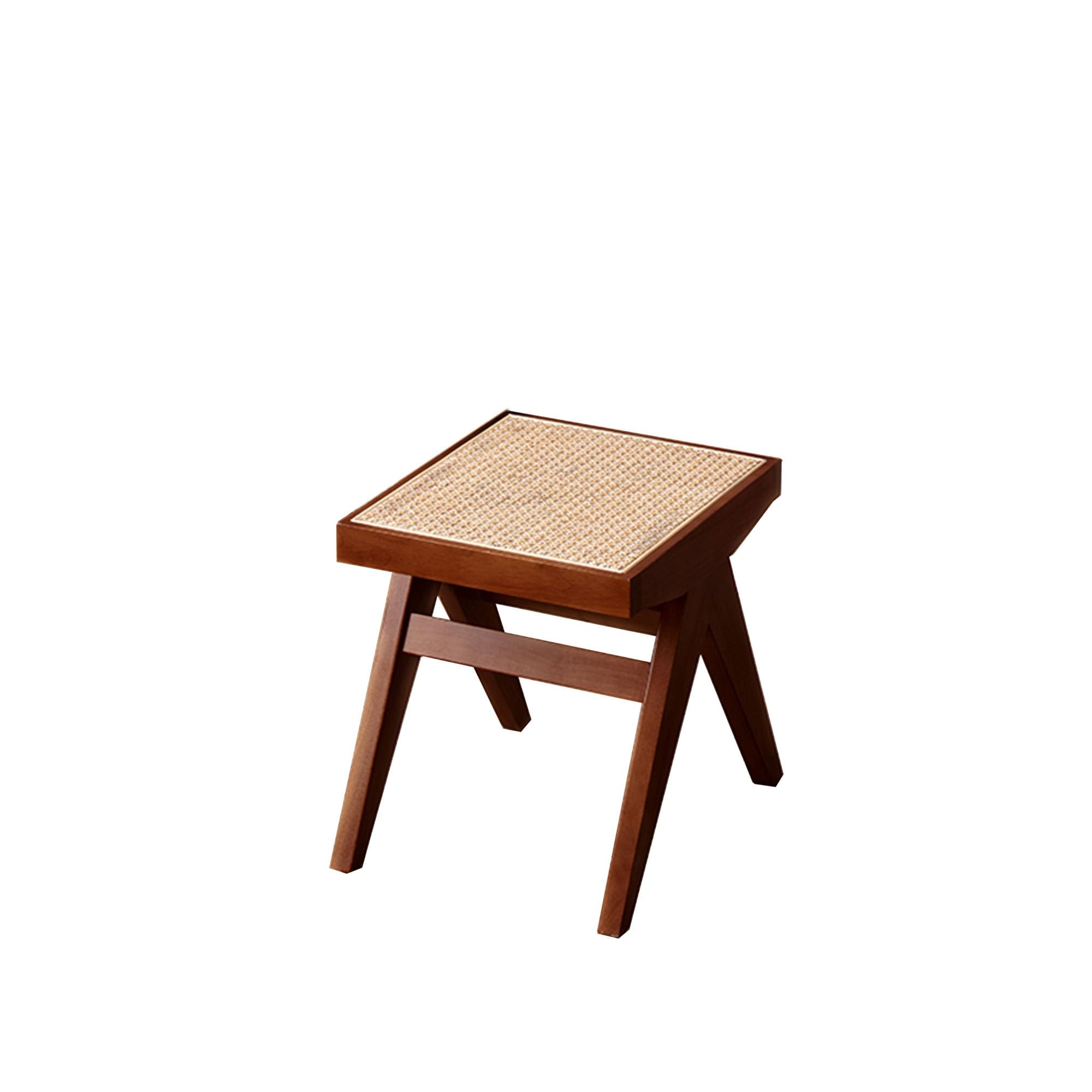 MSHGSKU Farmhouse Rattan Woven Bench Seat for Entryway, Bedroom, and Living Room