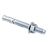 1/2 inch x 5-1/2 inch - 10 Pieces Wedge Anchor Zinc Plated Heavy Duty Fastener for Concrete