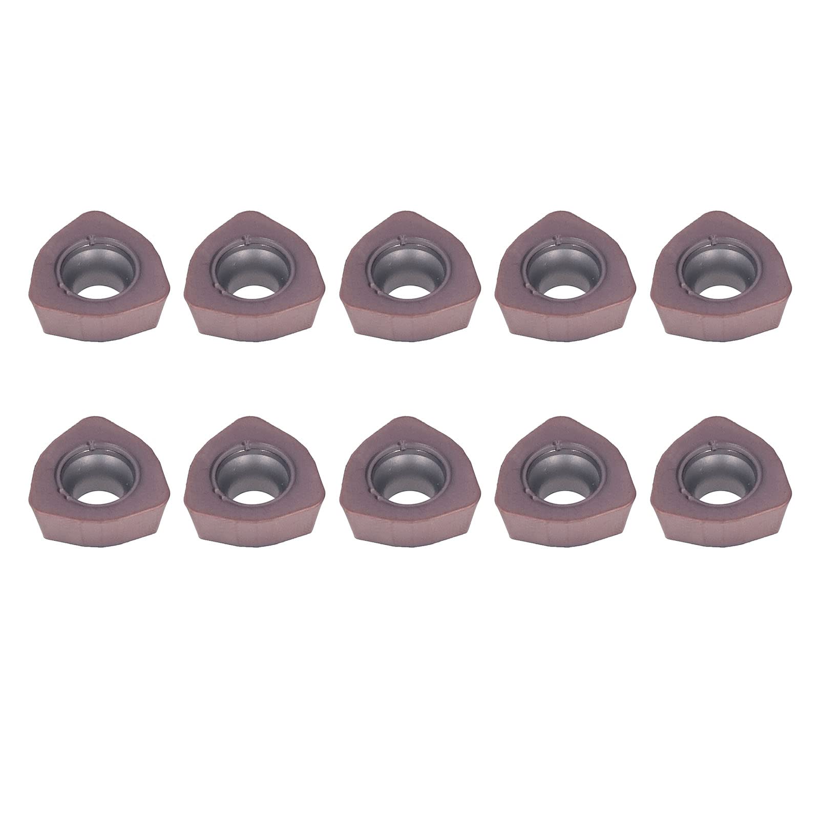 10 pezzi inserti per tornitura in metallo duro lame per fresa per tornio ad alta precisione rivestite in bronzo per lavorazione di acciaio ghisa utensili CNC usura durevole