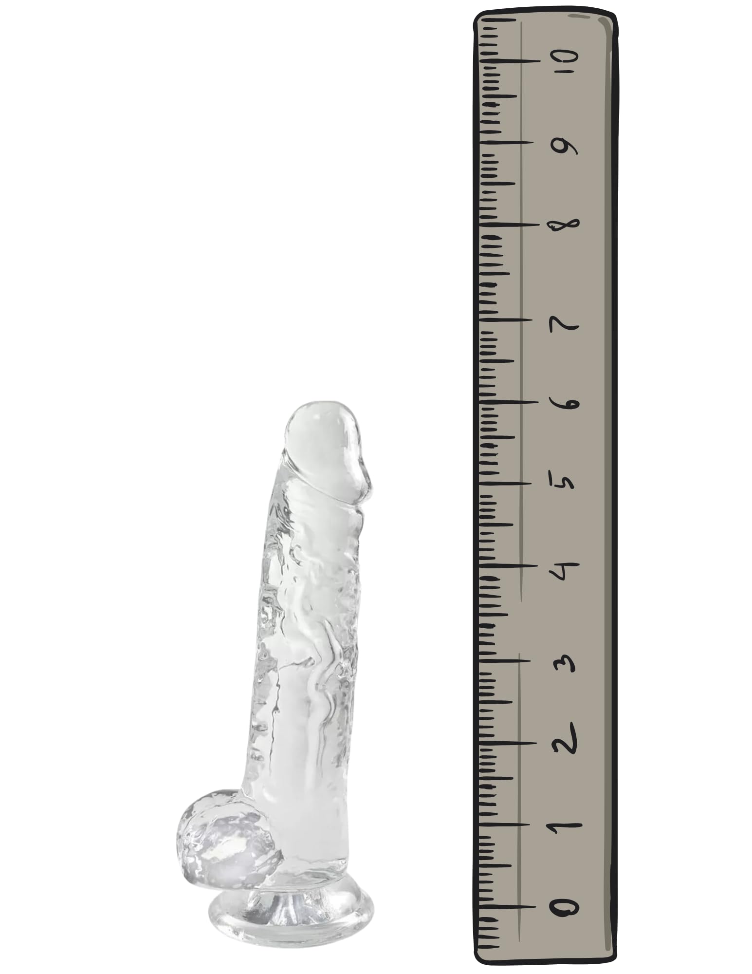 Amazon.com: Realistic Waterproof Dildo with Suction Cup, Penis Sex Toy for  Women (Transparent, 6 inch) : Health & Household