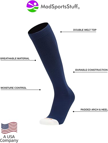 Miniatura 3 de MadSportsStuff - Combo de calcetines y cinturón de sóftbol o béisbol, tallas profesionales para jóvenes y adultos