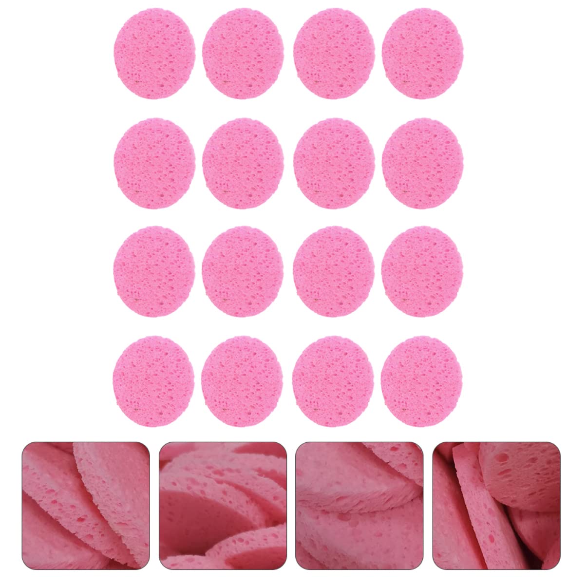 Housoutil 100pezzi Spugne Per Spugnette Struccanti Per Make-up Assorbenti e Morbide Adatte Per