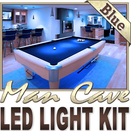 Biltek 6' Ft Blue Home Theater Room Tv Remote Controlled Led Strip Lighting Smd3528 Wall Plug - Sports Memorabilia Theatre Room Tv Liquor Cabinet Aquarium Wine Cellar Dart Board Waterproof 110V-220V #TOP5