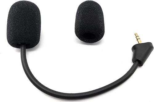 Miniatura 6 de TNE Paquete de 2 micrófonos de repuesto para juego de 2 versión con cable Kingston HyperX Cloud 2 II Cloud Core Cloud Pro CloudX PS4 Xbox One