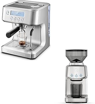 CASABREWS Ultra Espresso Machine with Tornado Basic Coffee Grinder