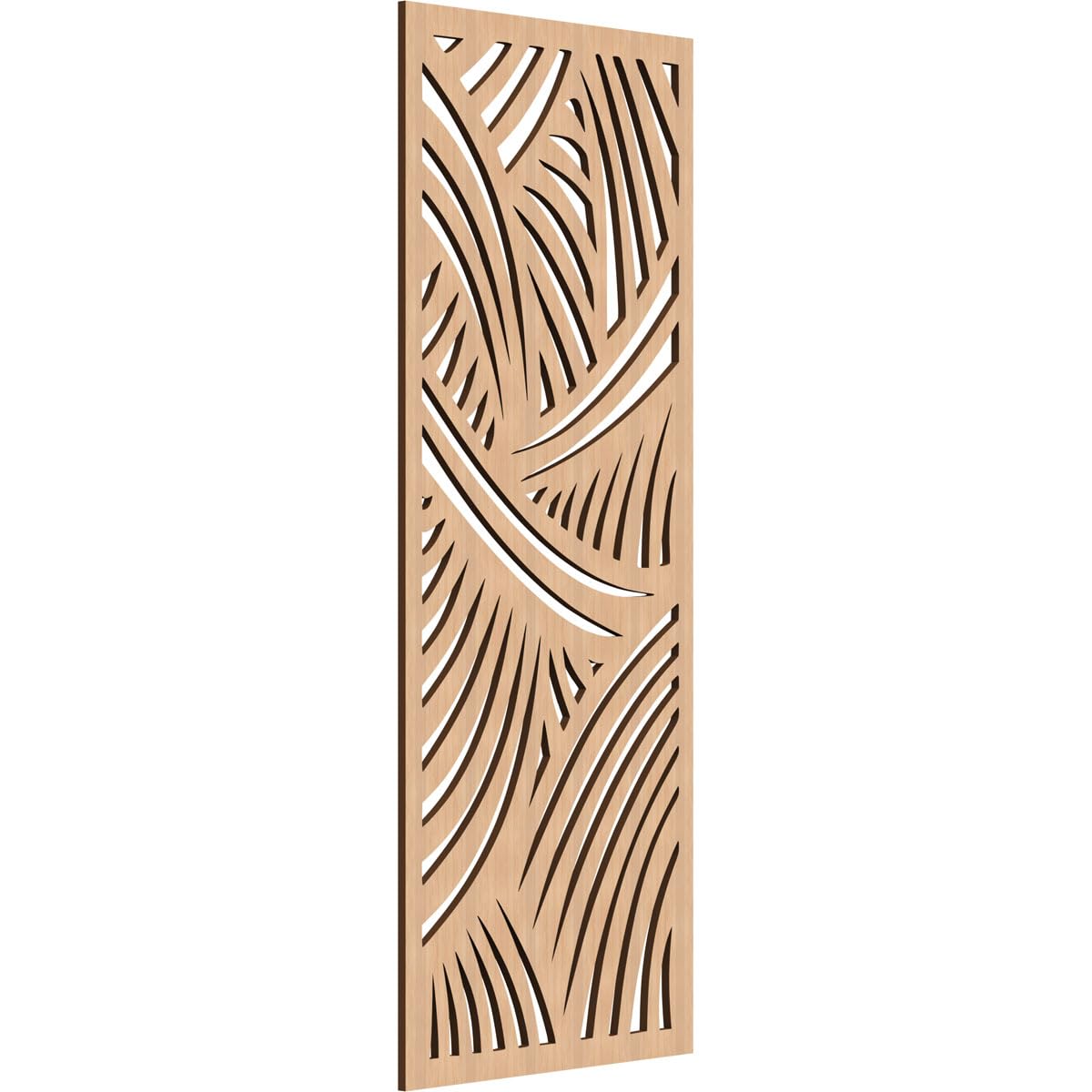 Chester Decorative Pierced Fretwork Wood Wall Panels, 19 3/8"W x 49 3/8"H x 3/8"T, Hickory