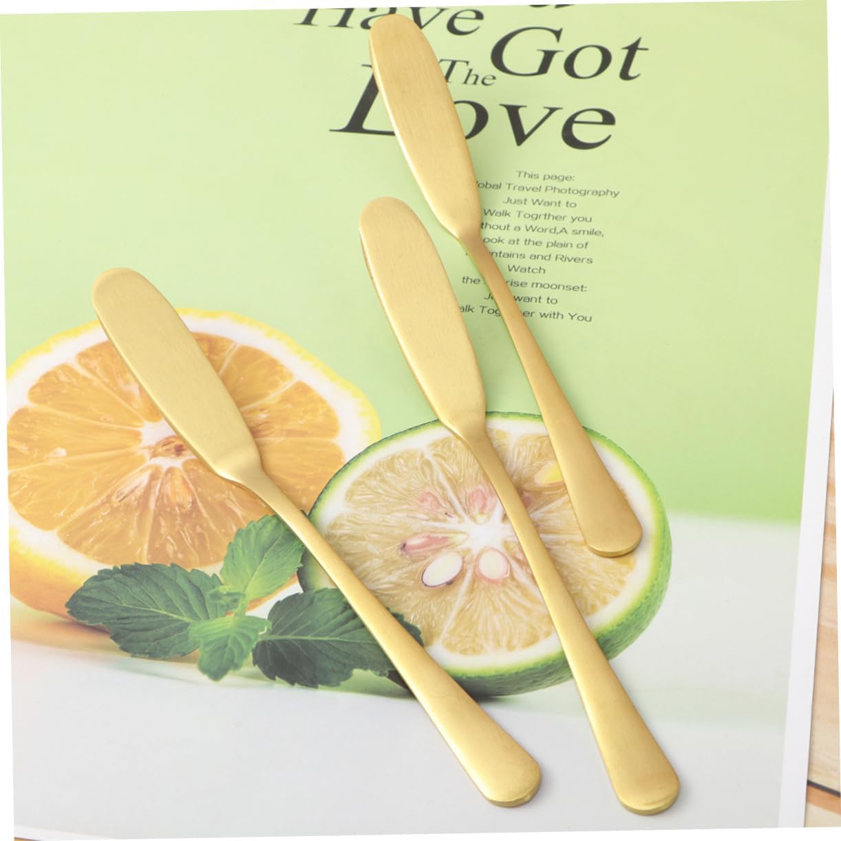 Ciieeo 6pcs Stainless Steel Butter Spatula Spreaders Cake Decorating Cheese Jam Knife Baking Tools Kitchen Utensils