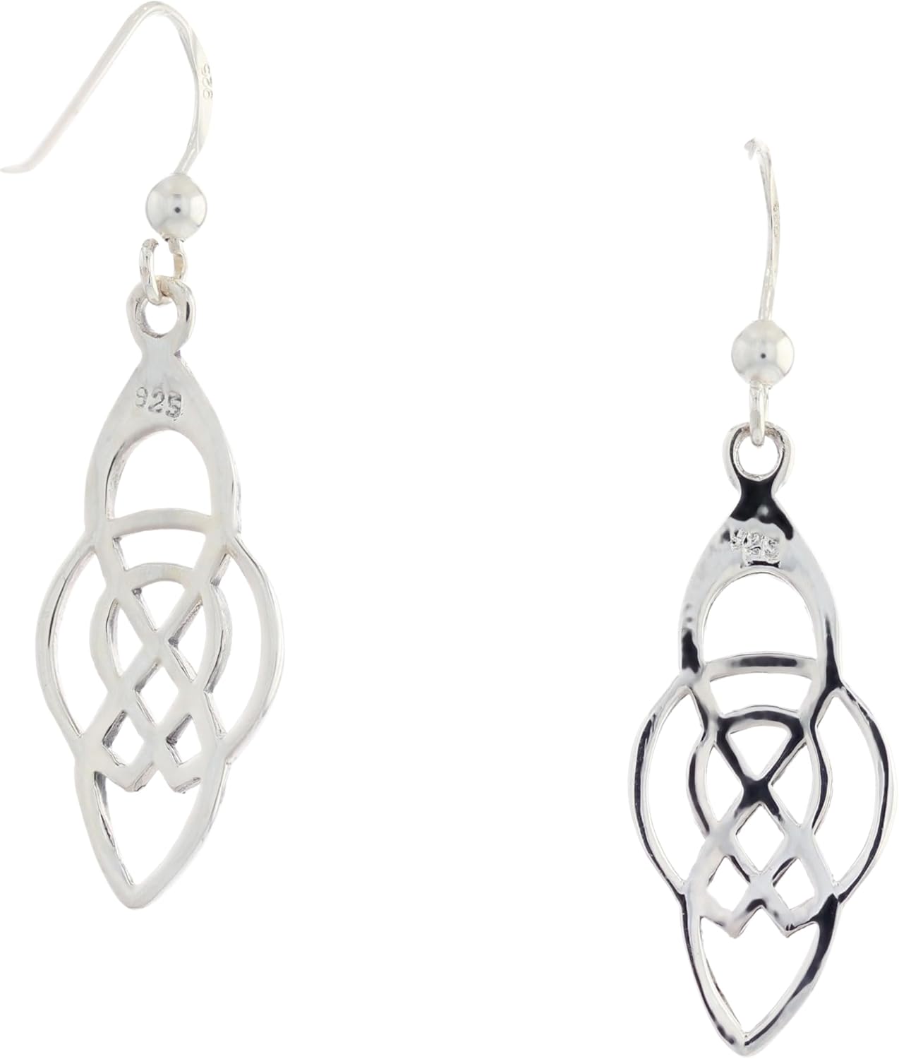 Jewelry Trends Celtic Irish Infinity Knot Sterling Silver Dangle Earrings - Image 4