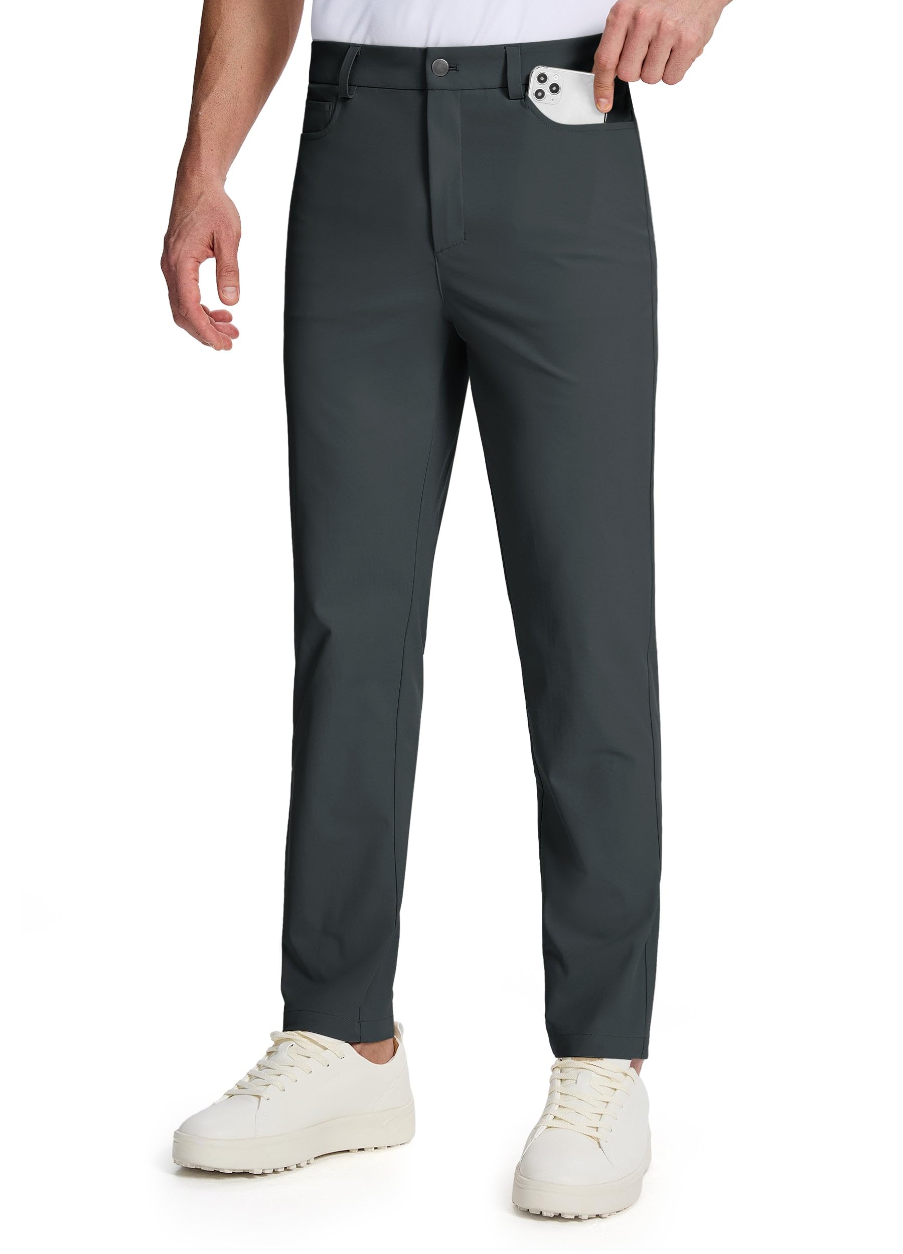 Willit Mens Golf Pants 5 Pockets Stretch Work Dress Pants 28 30 32 Lightweight Casual Slacks