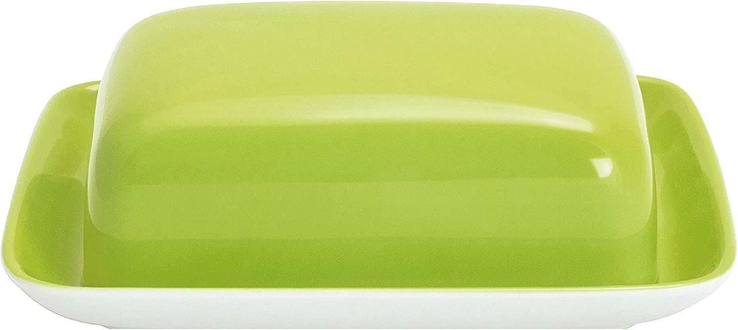 KAHLA Pronto Butter Dish Angular, Lime Color, 1 Piece Lime Green Butter Dish