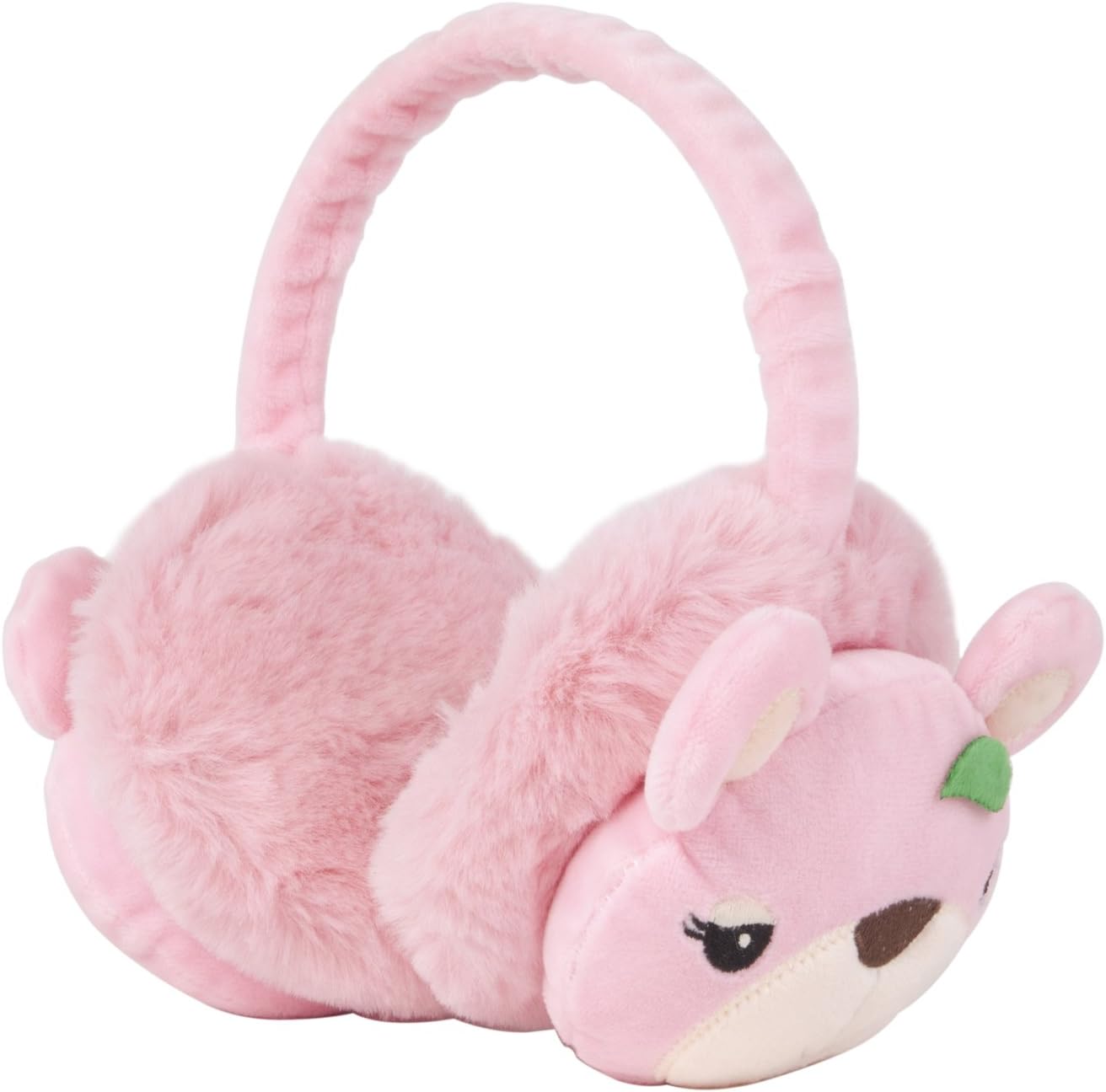 Momo Grow"Marlee" Bear Face Earmuffs (Fits Toddler to Adult) - Pink
