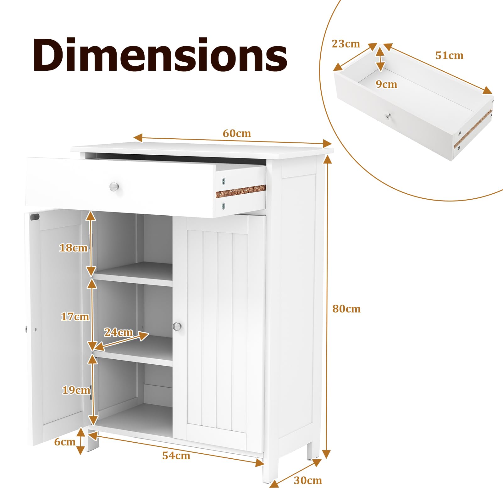 Mobiletto Sopra Lavatrice Armadietto Bagno LIFEZEAL Sopra Water/Lavatrice - Legno, Bianco, 75.5x20x110cm, Con Porta Carta Mobiletto Bagno Ripiano Regolabile