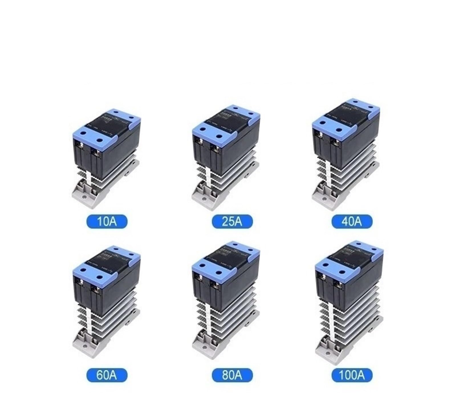 Din Rail Mounted Solid State Relay SSR – 120A With Heat Sink, AC To AC, For Resistive & Inductive Loads